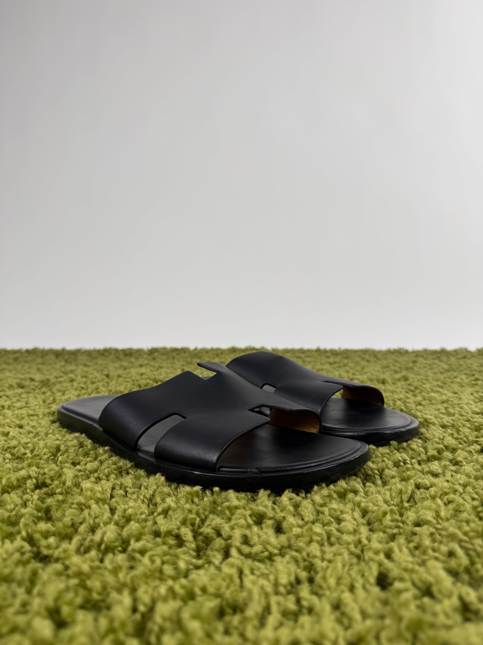 Ciabatta Hermès nera 44