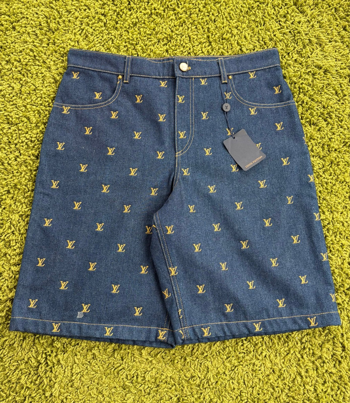 Pantaloncino Louis Vuitton In Denim Blu 34 - Second Hand Di Fiore