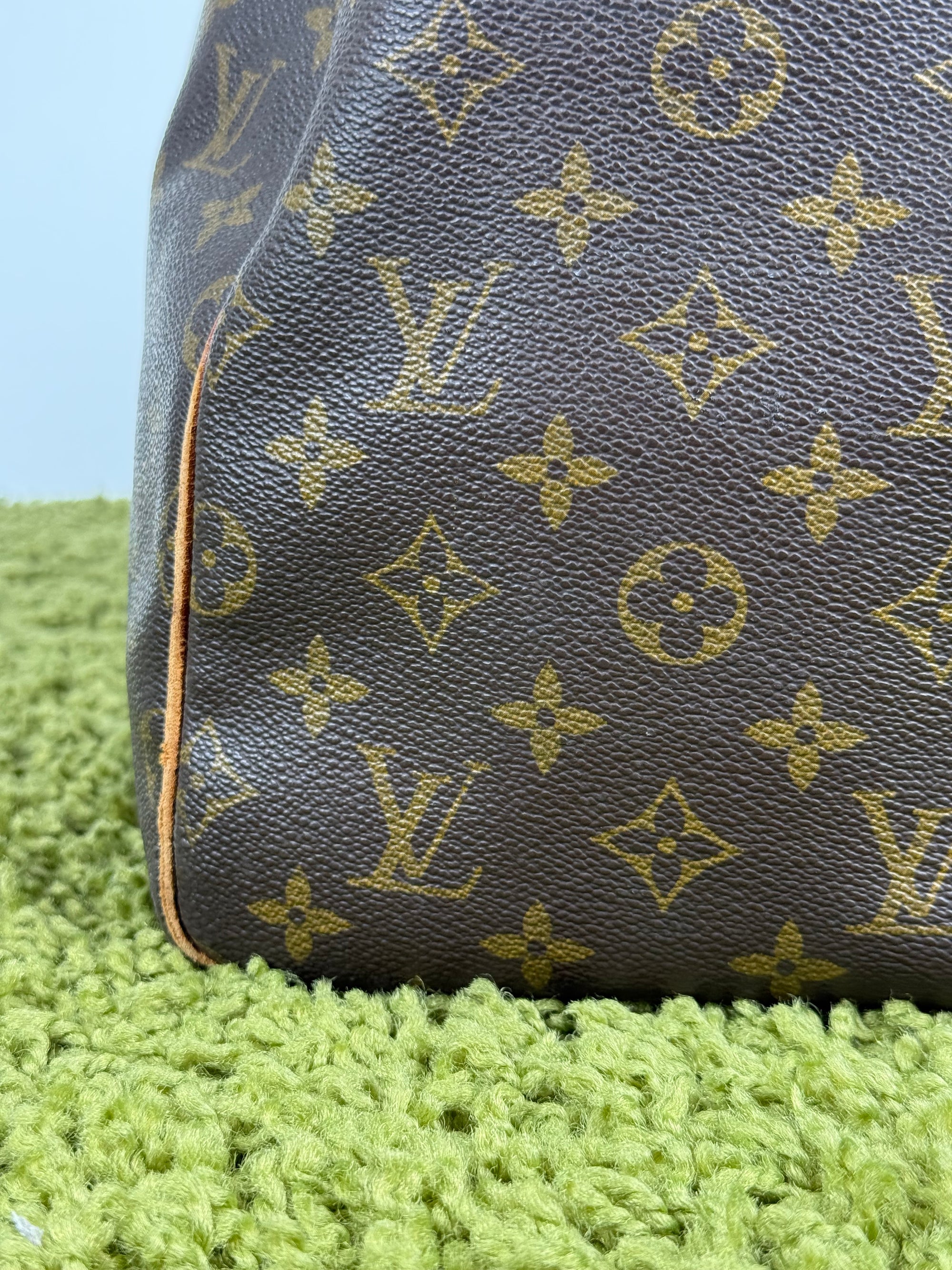 Borsone Keepall Louis Vuitton 55 vintage Marrone