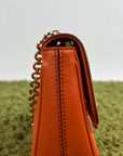 Borsa Ferragamo Gancini Chain Arancione
