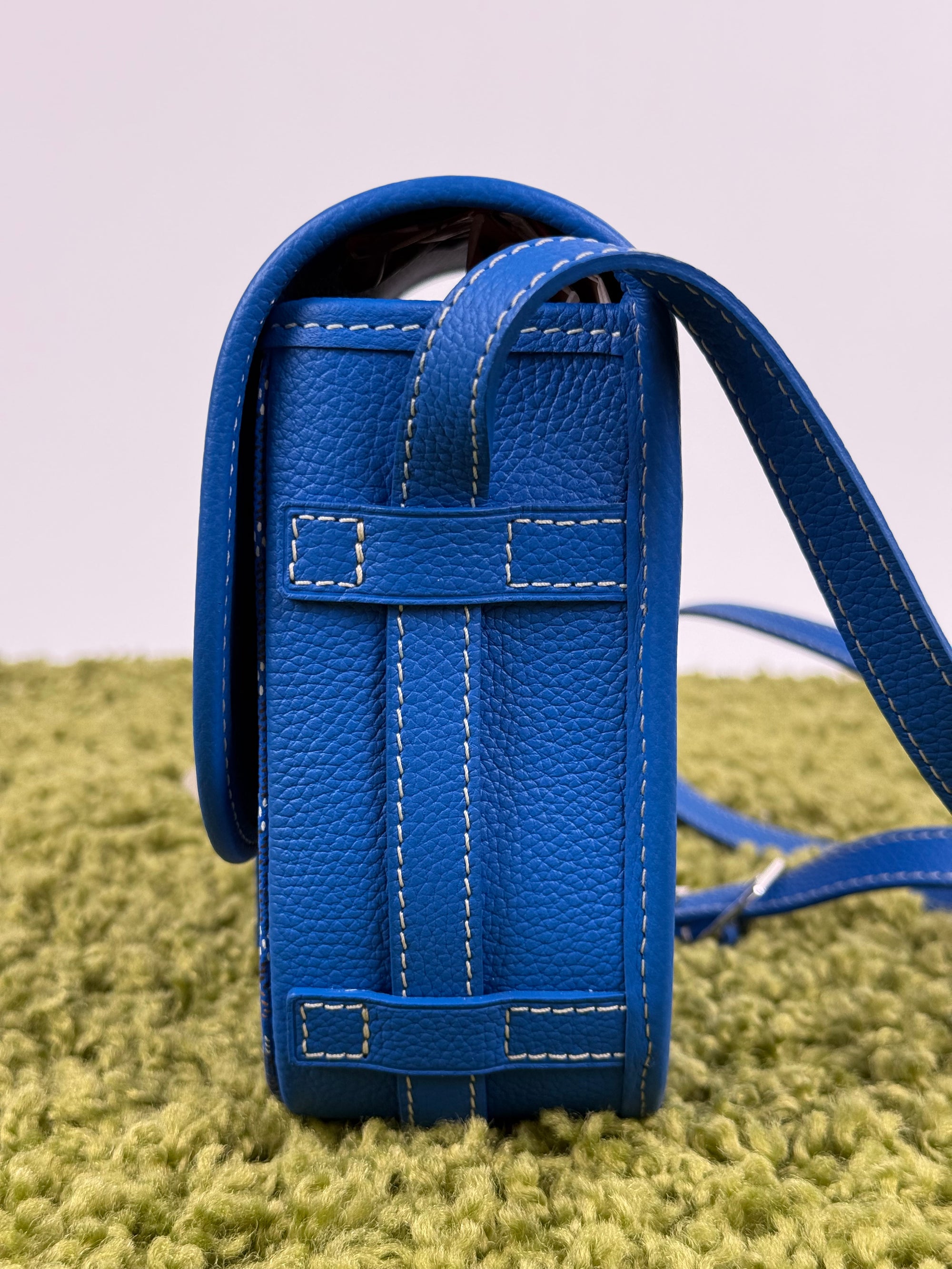 Borsa a tracolla belvedere goyard blu