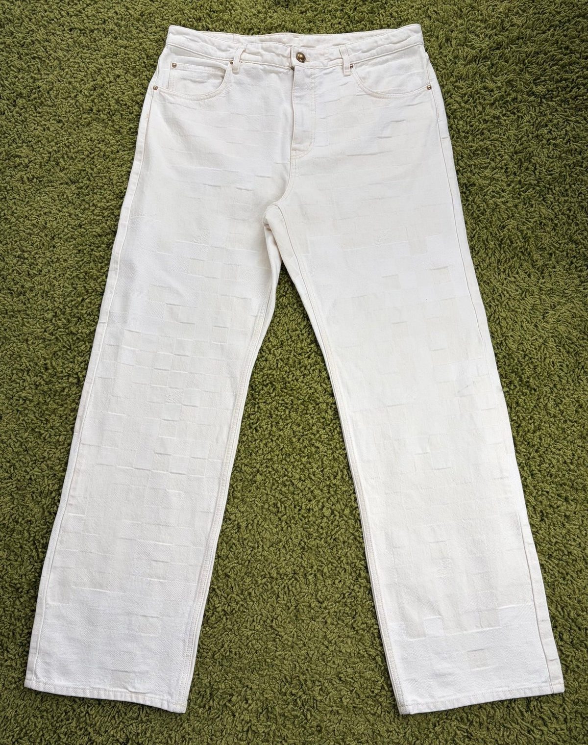 Jeans Louis Vuitton Skate Damouflage Bianco 36 - Second Hand Di Fiore