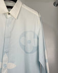 Camicia Louis Vuitton Size L bianca e azzurra