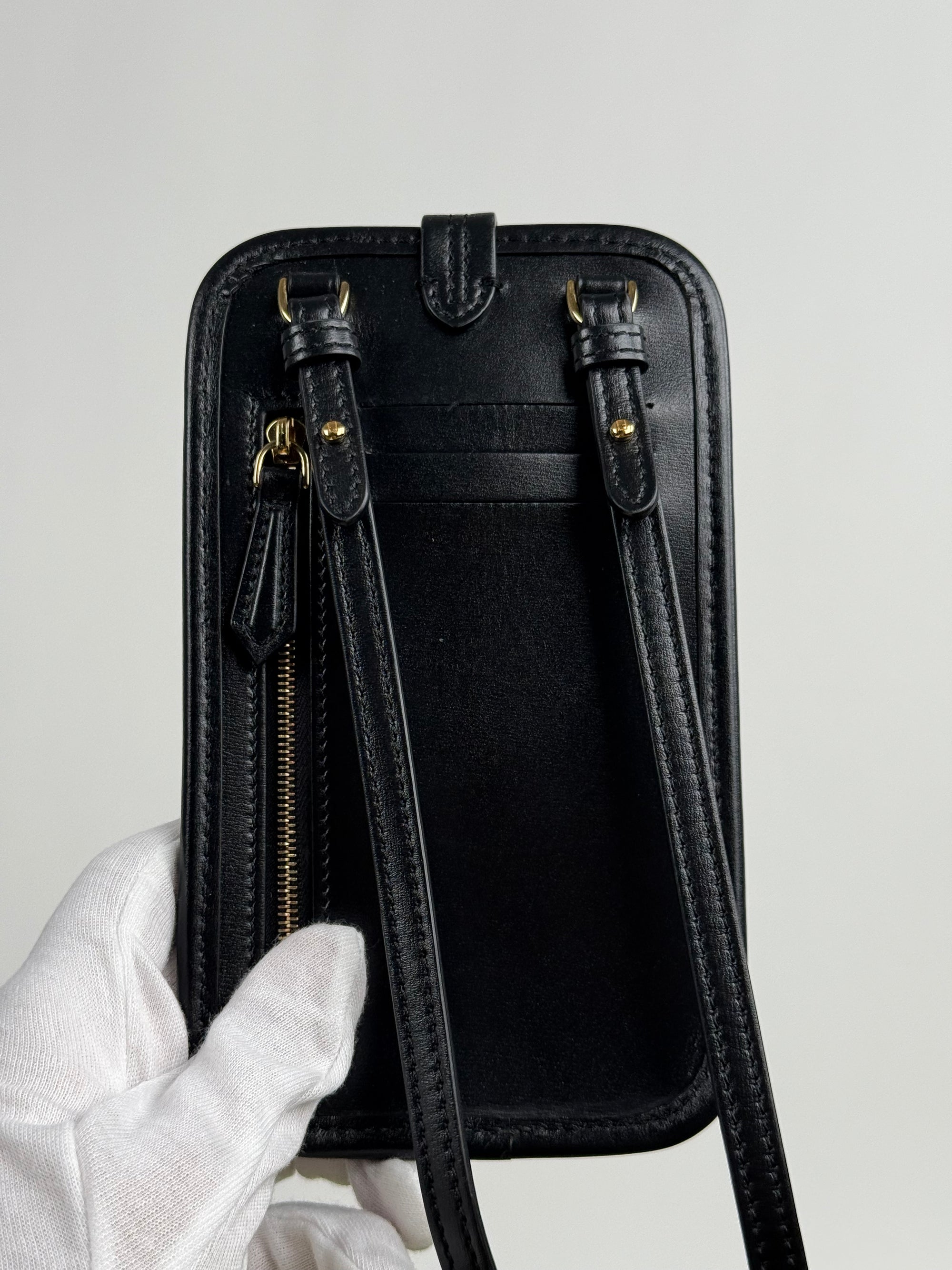 Porta cellulare Fendi Con Portatessere e Portamonete incorporato Nero
