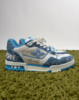 Louis Vuitton Trainer in Denim Azzurra 8