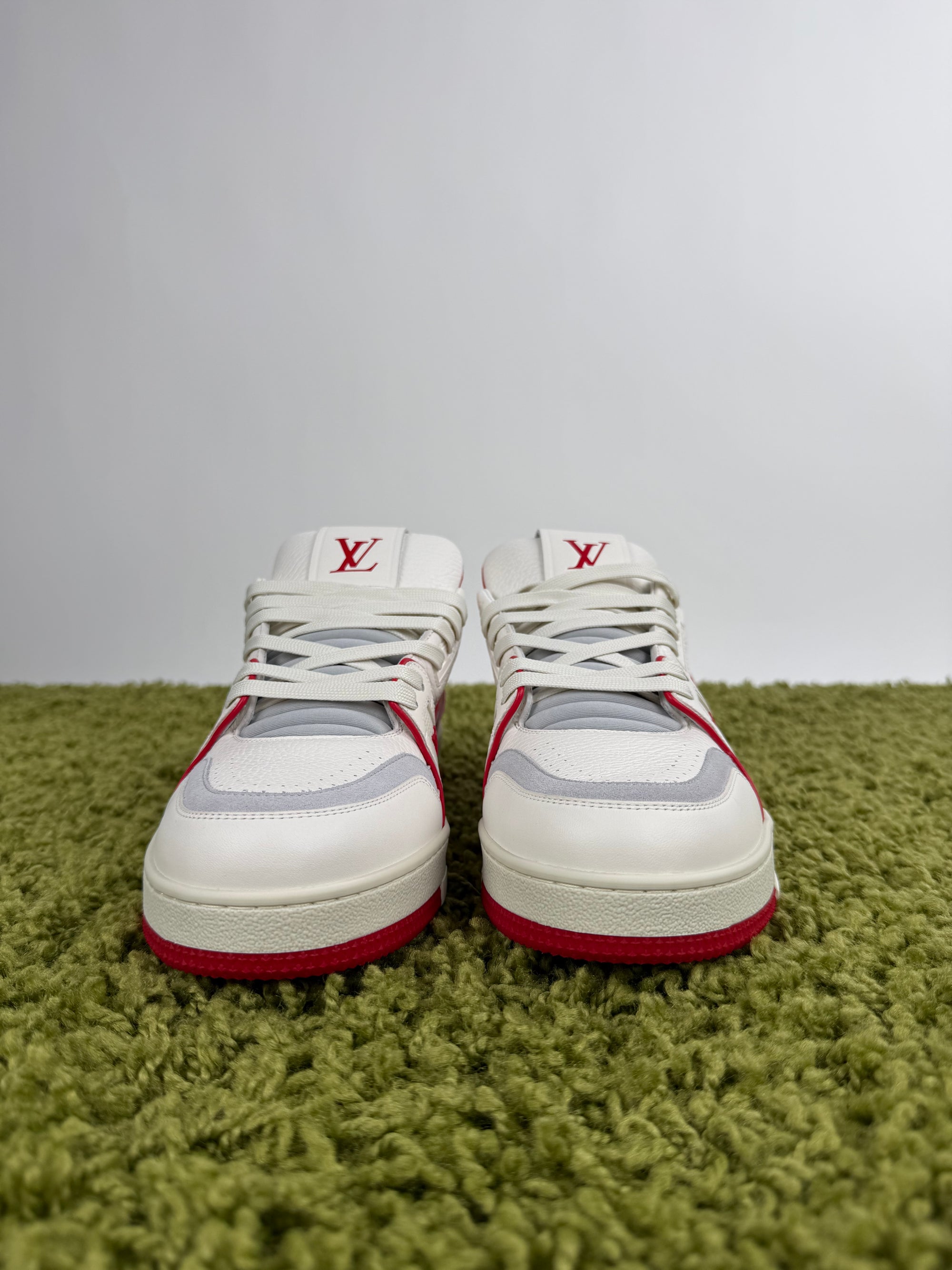 Louis Vuitton Trainer Bianca Rossa 8.5