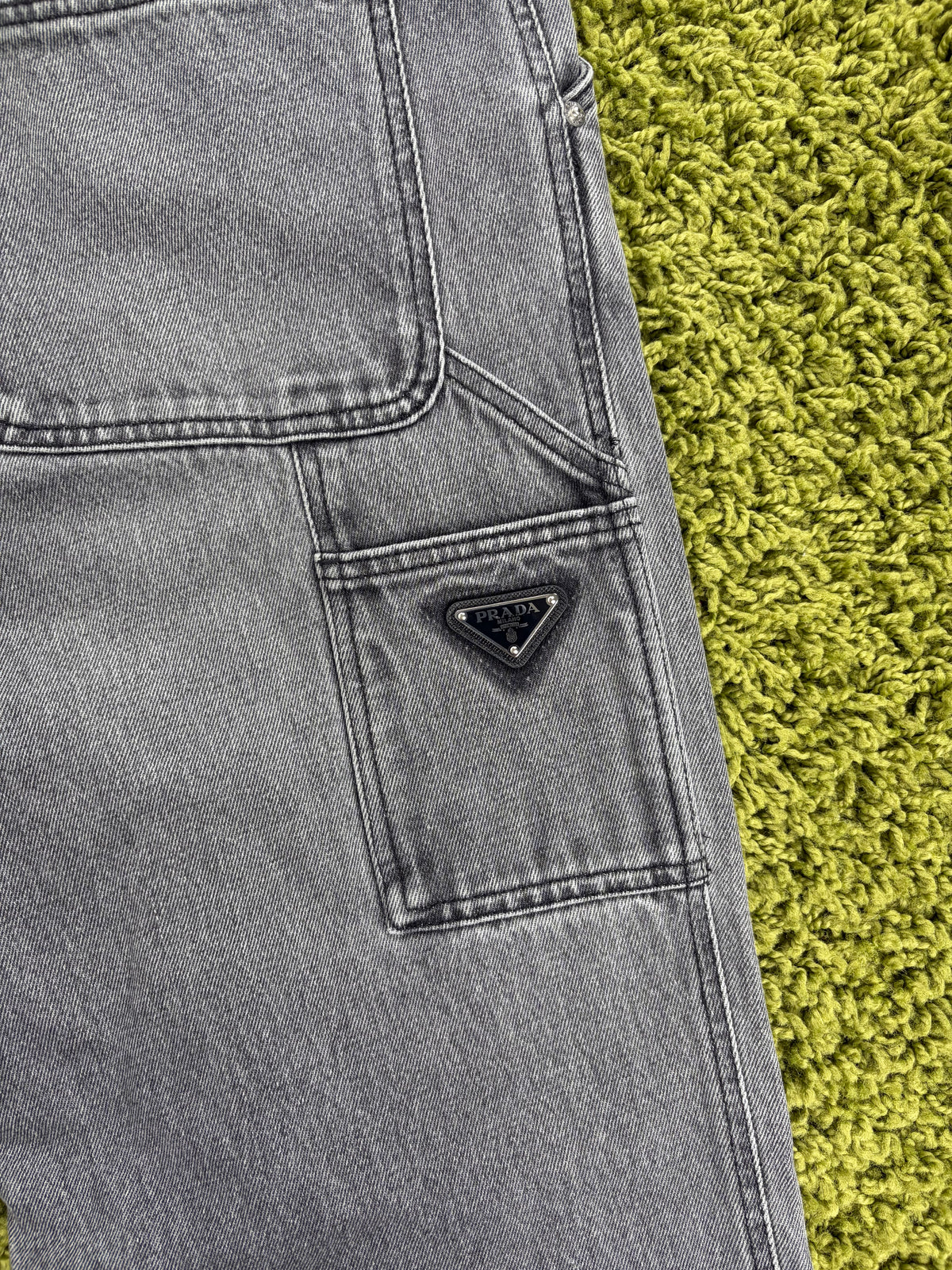 Completo Prada In Denim Grigio Giacca XL Jeans 52