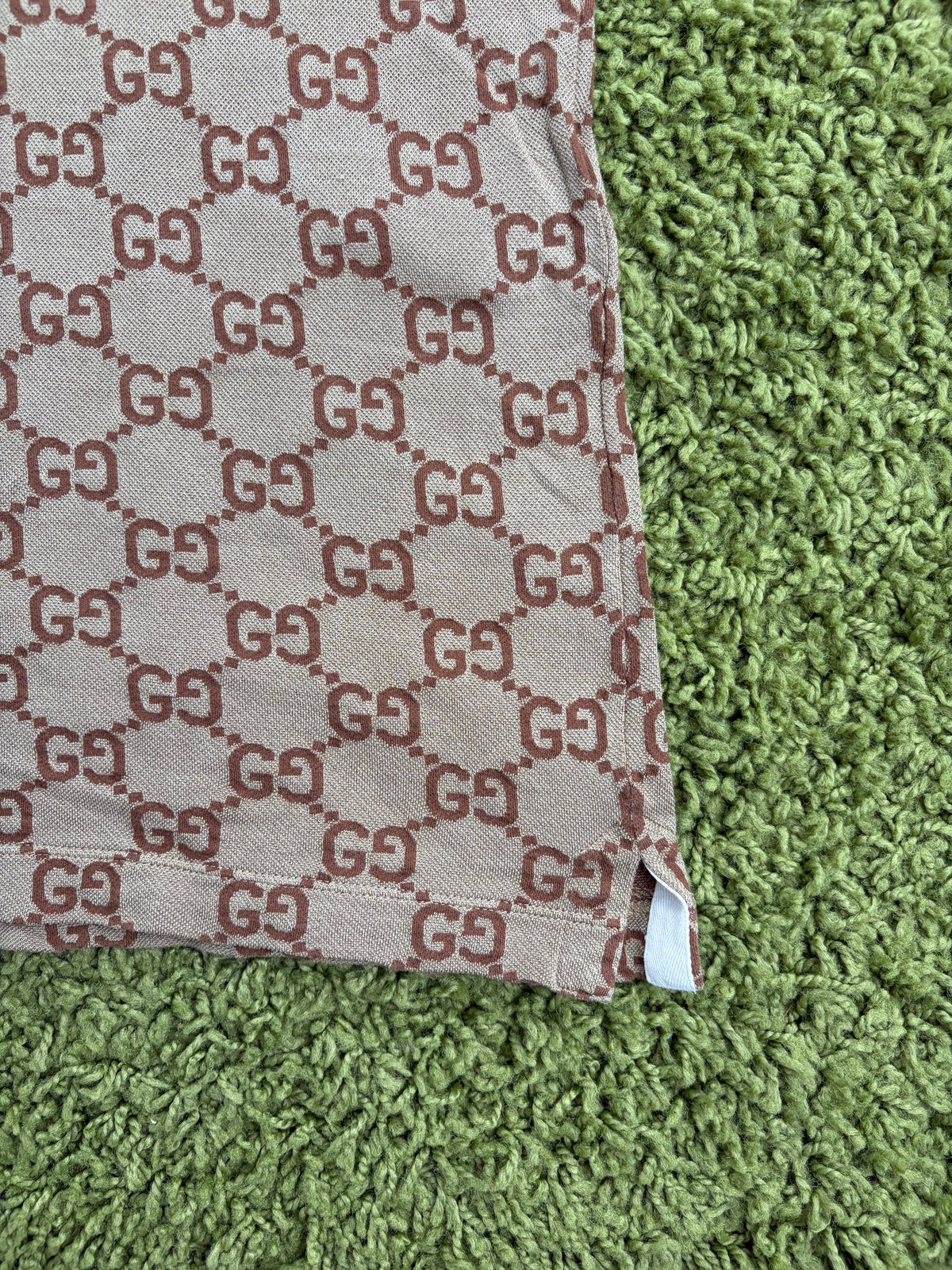 Polo Gucci in jacquard Beige XXL