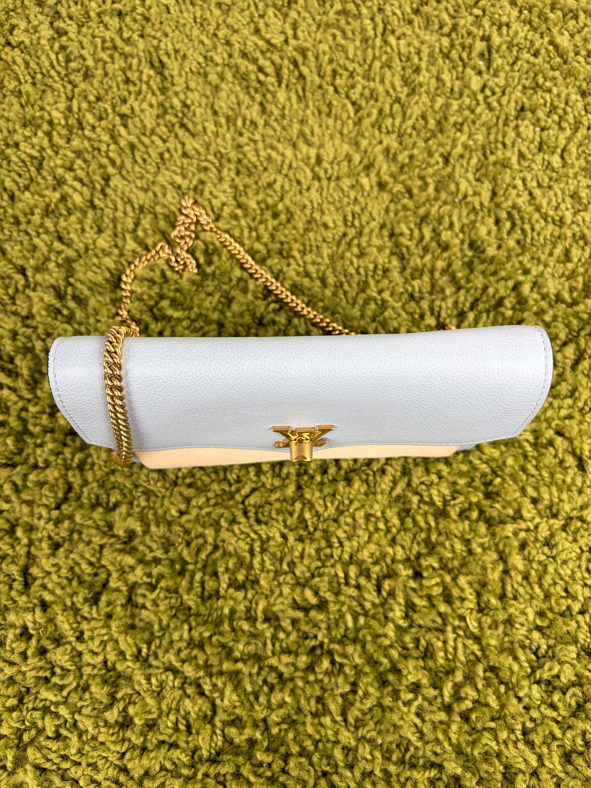Pochette Louis Vuitton Mylockme Chain Azzurro