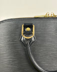 Borsa Alma PM in pelle epi Louis Vuitton Nero