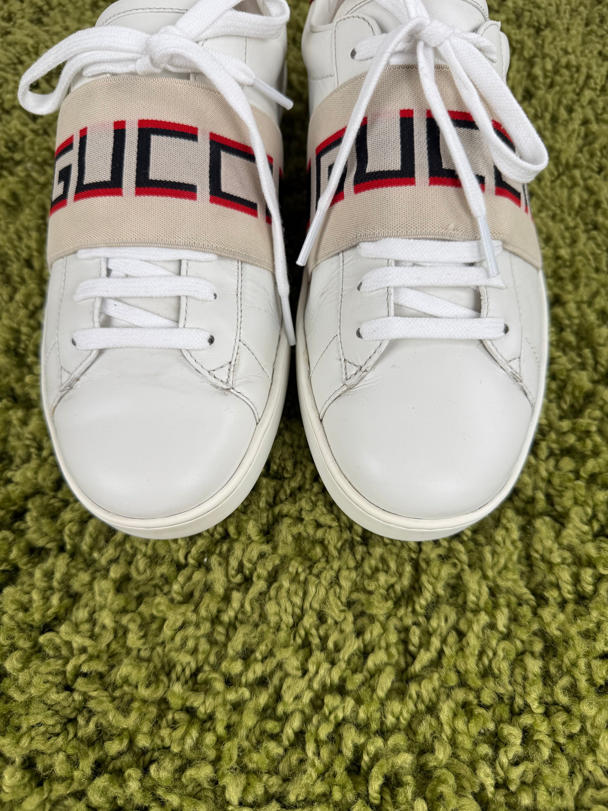 Gucci Ace con strappo Bianche 7