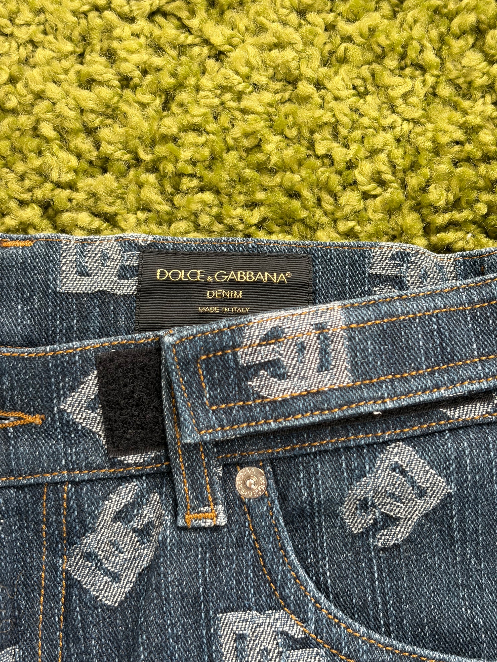 Jeans Dolce e gabbana Size 46 blu e bianco