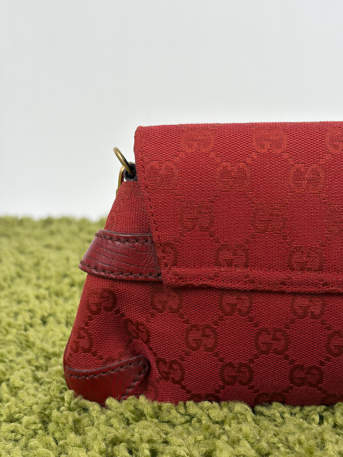 Borsa Gucci Horsebit Chain Rossa