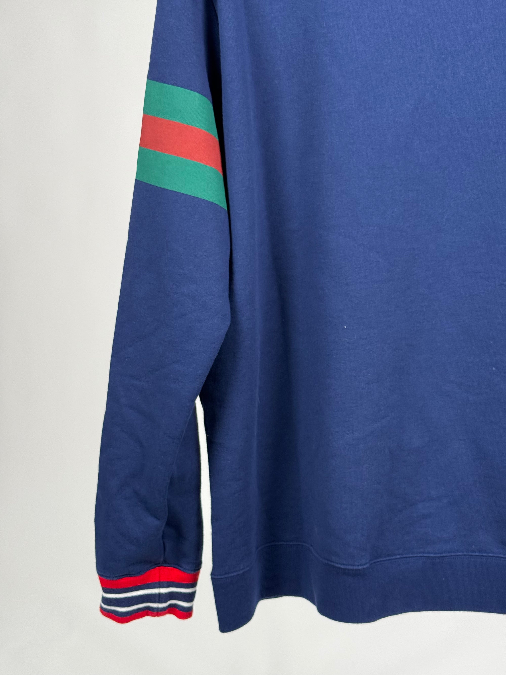 Felpa Gucci Size XXL blu verde e rossa