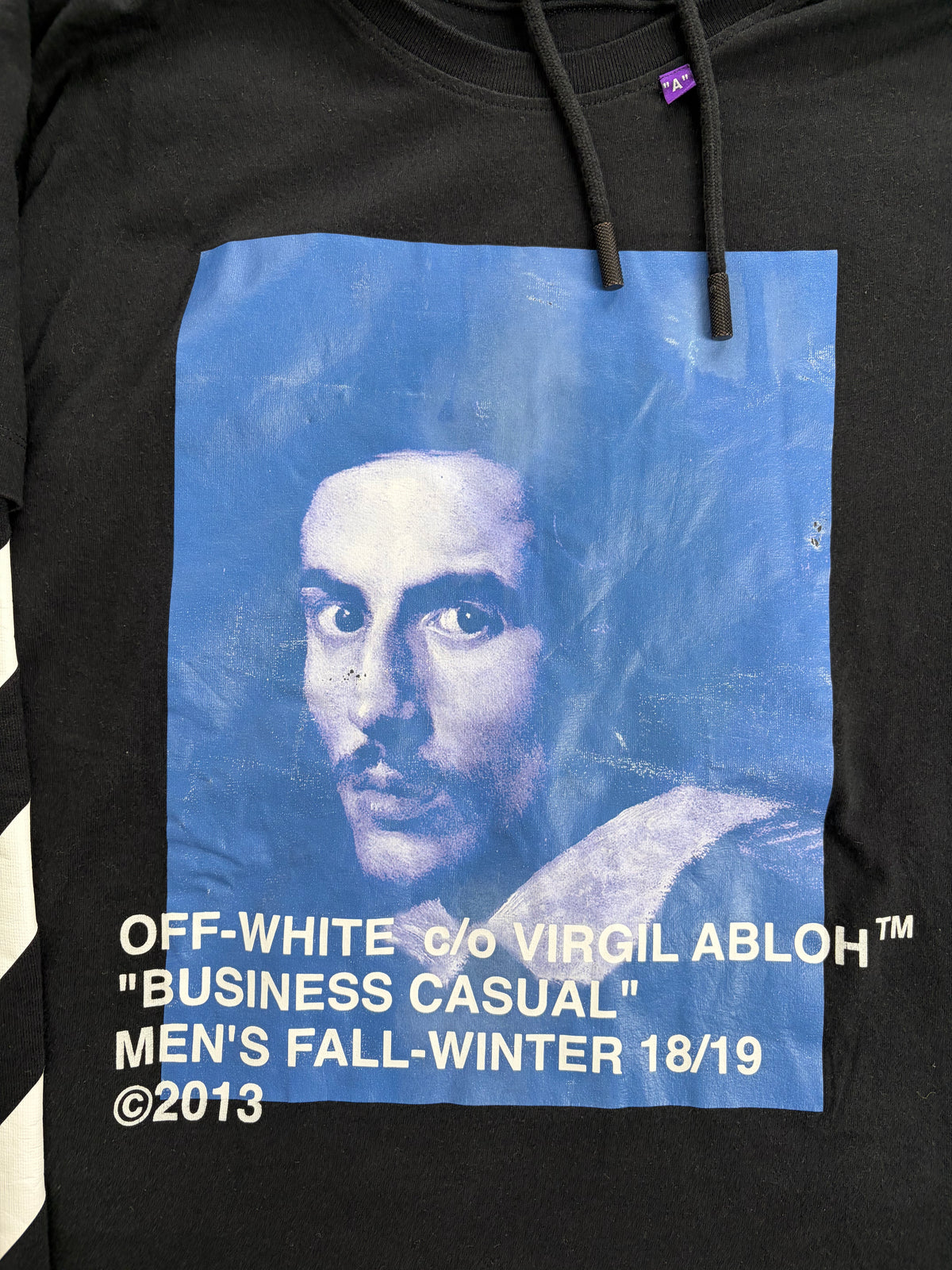 Felpa Off-White Nera Diag Bernini Multicolor XS