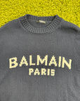 Maglione Balmain Paris Blu M