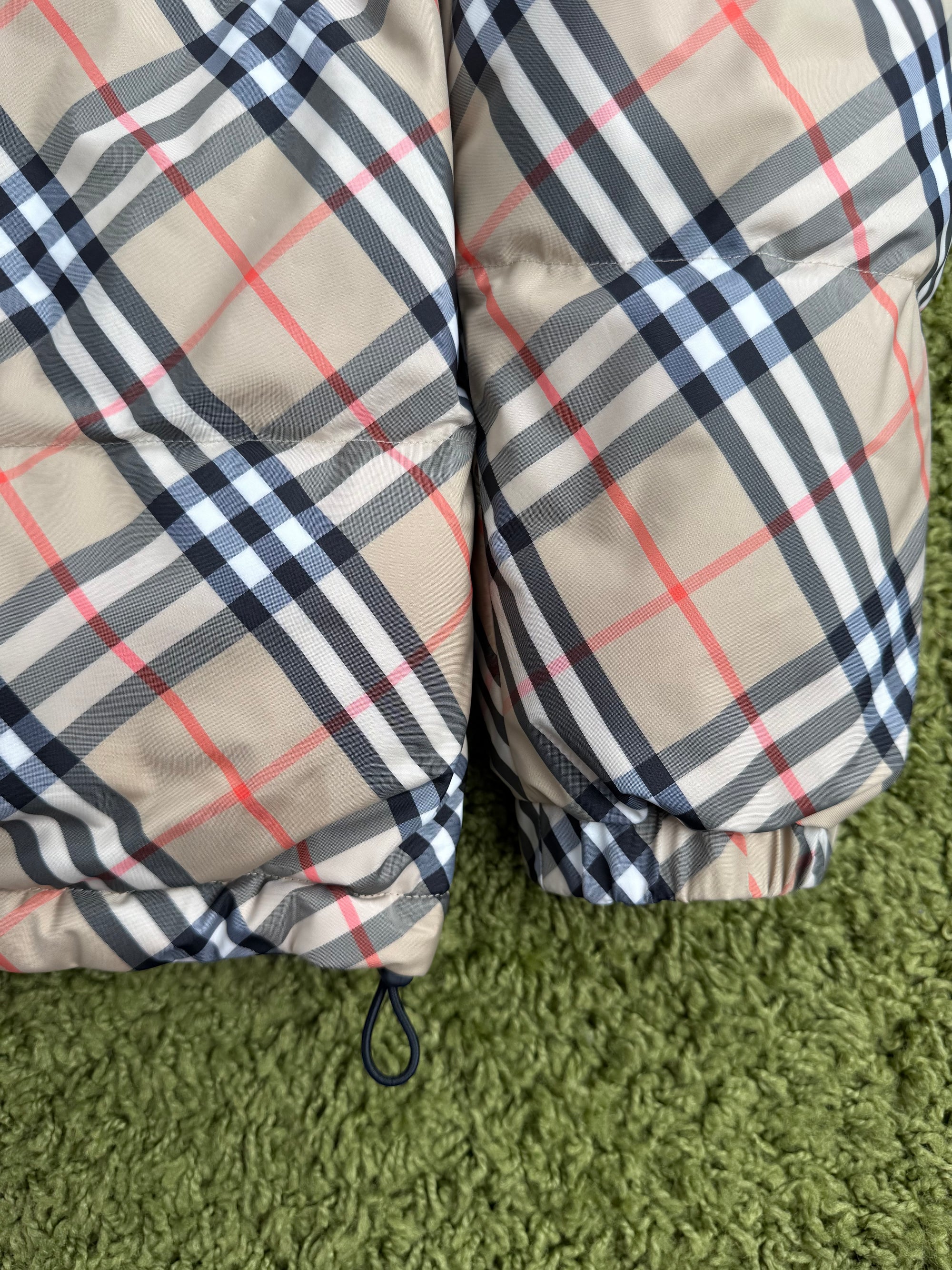 Piumino Ambleside Check Burberry Beige Nero L