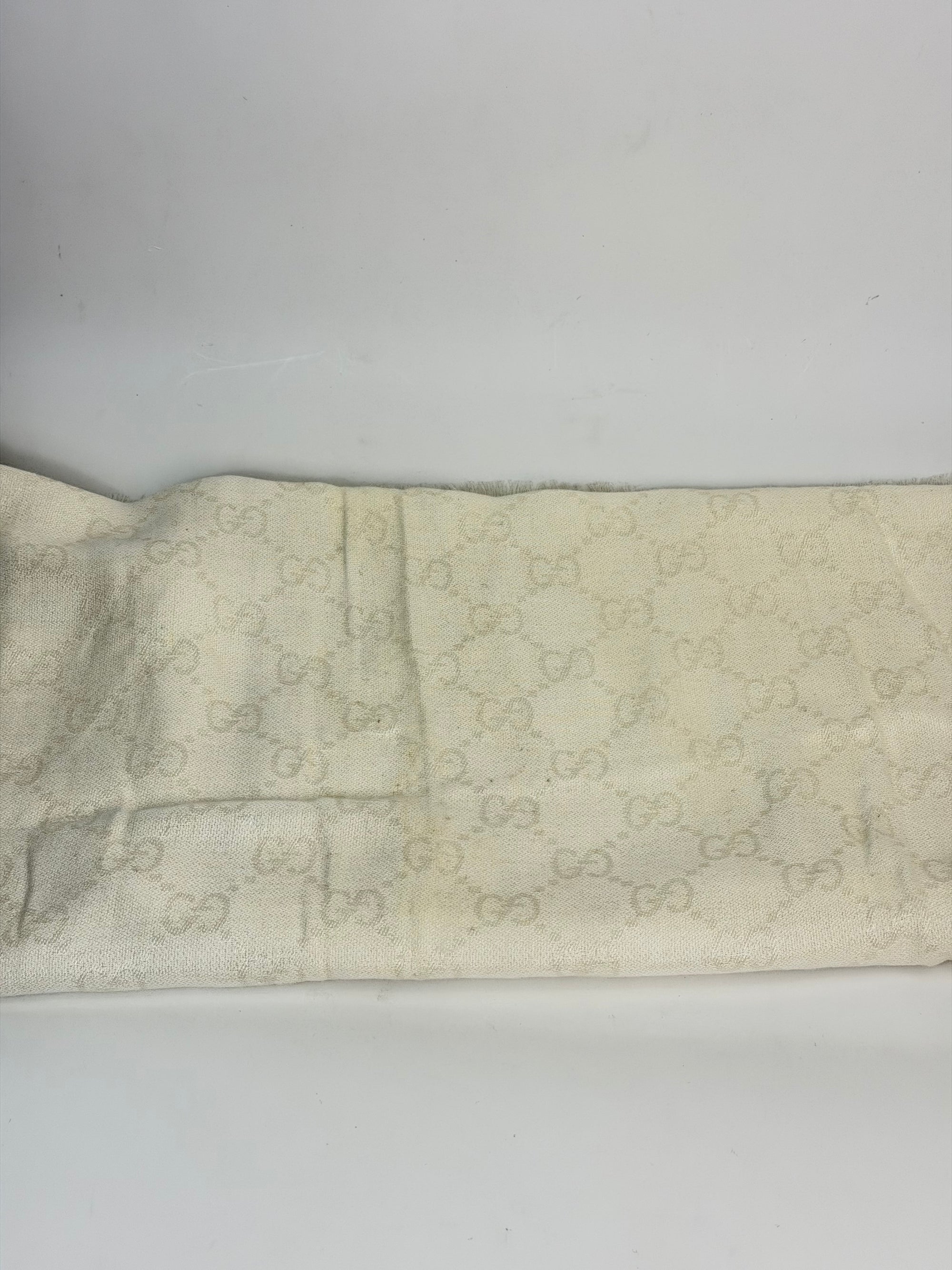 Foulard Gucci beige rosso e verde