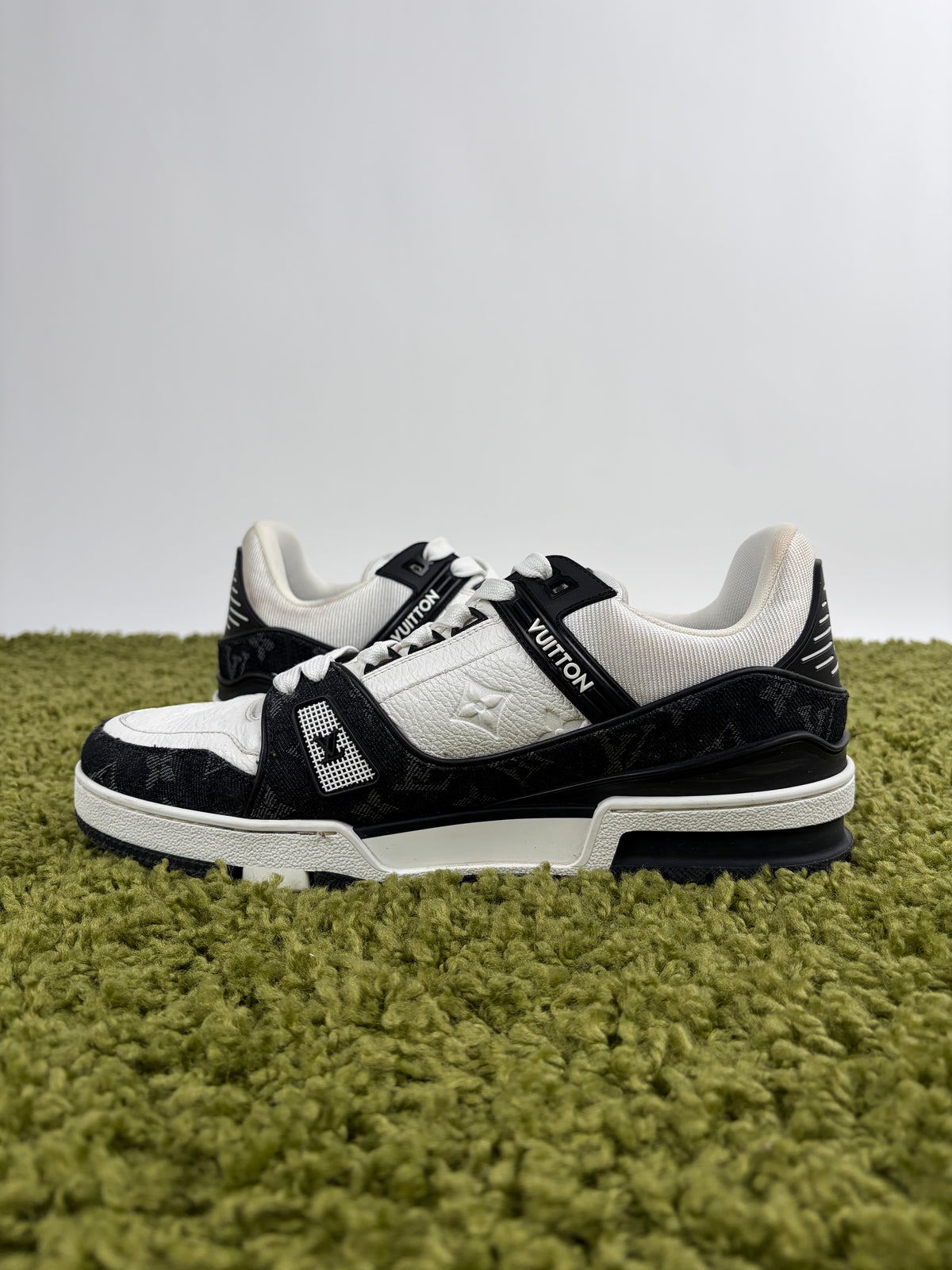 Louis Vuitton Trainer In Denim Nera  8.5