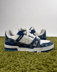 Louis Vuitton Trainer in Denim Blu 7.5