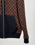 Felpa Louis Vuitton reversibile Size L marrone e nera