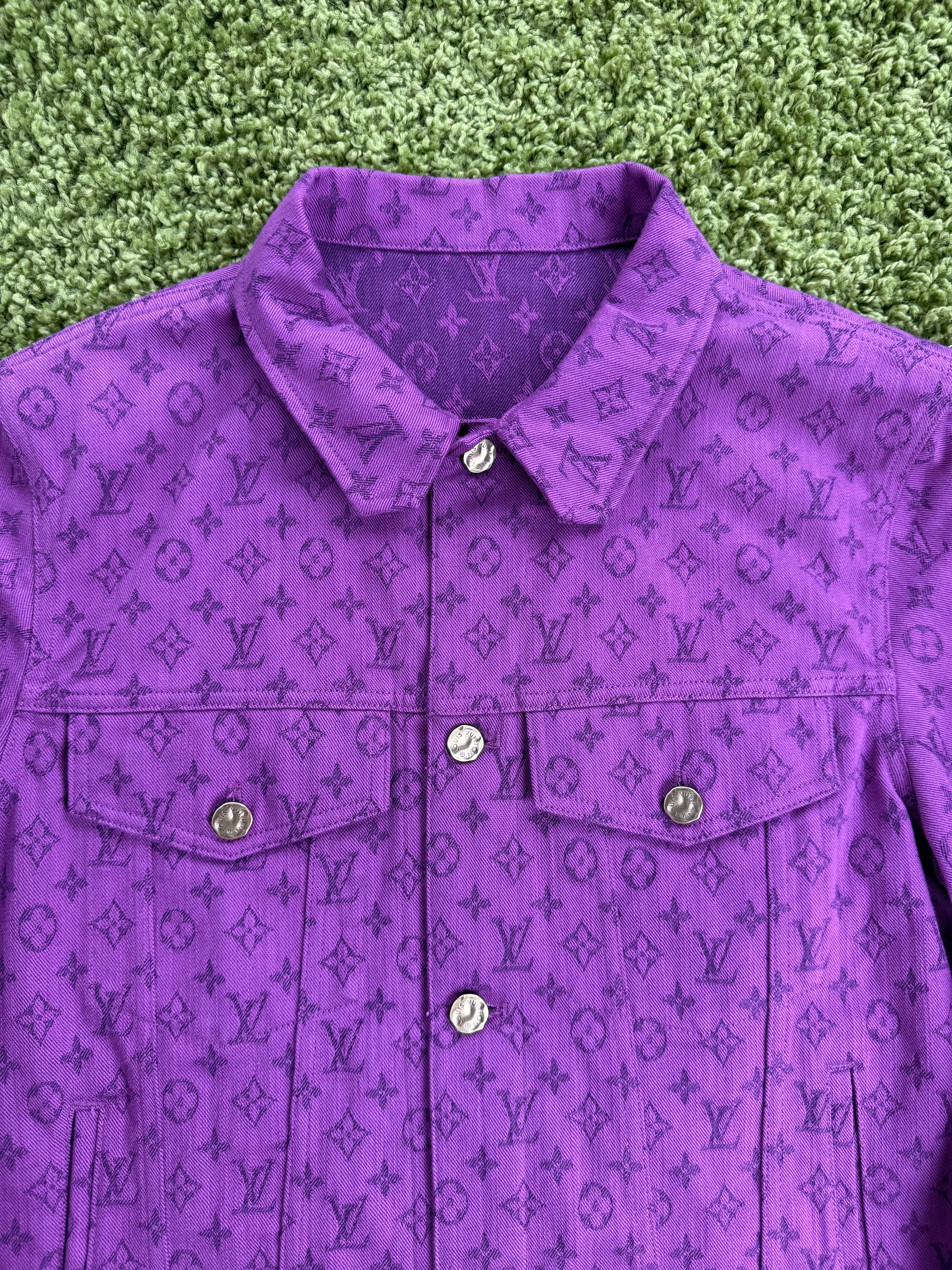 Giacca Monogram in denim Viola Louis Vuitton 54