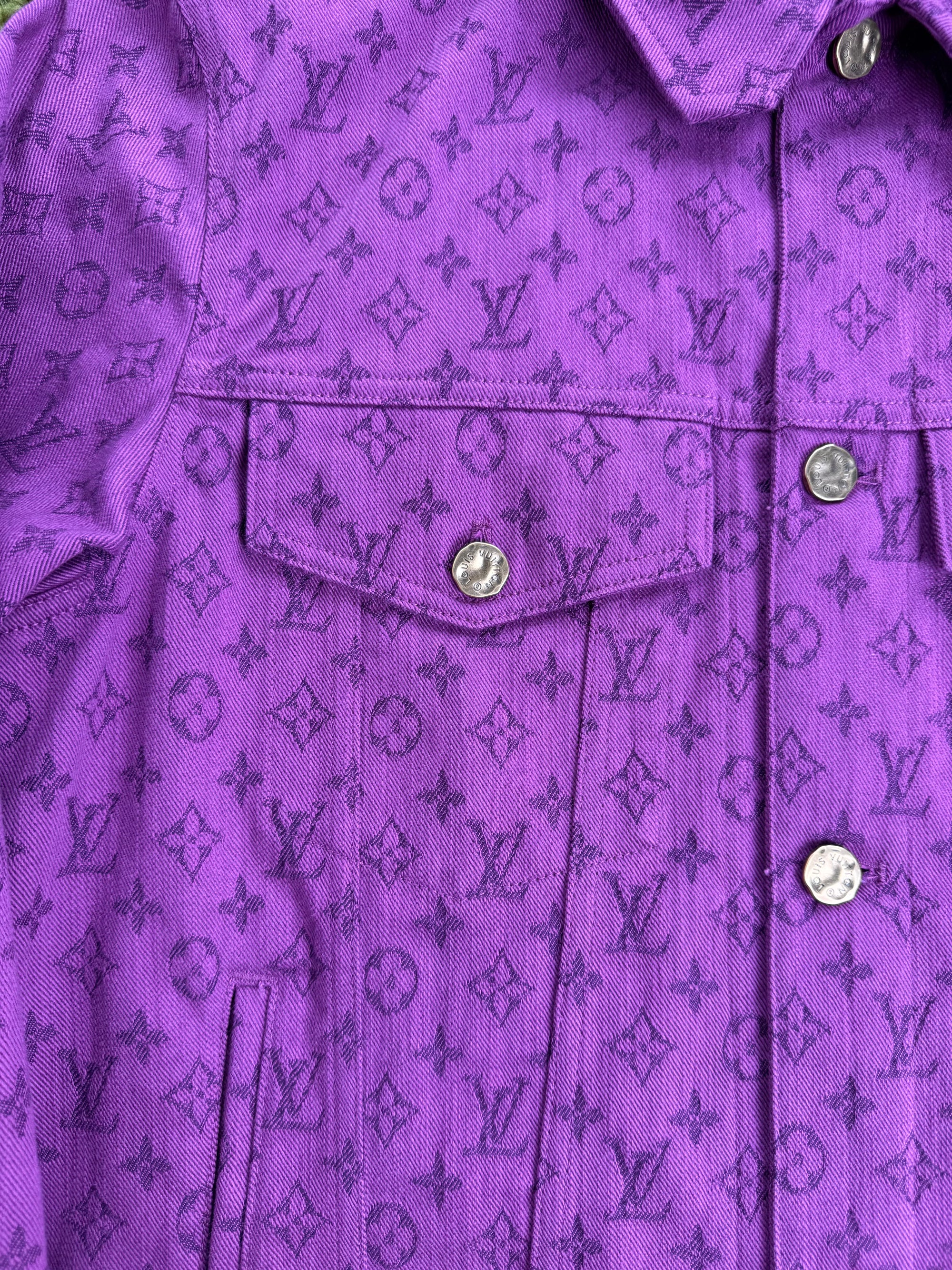 Giacca Monogram in denim Viola Louis Vuitton 54