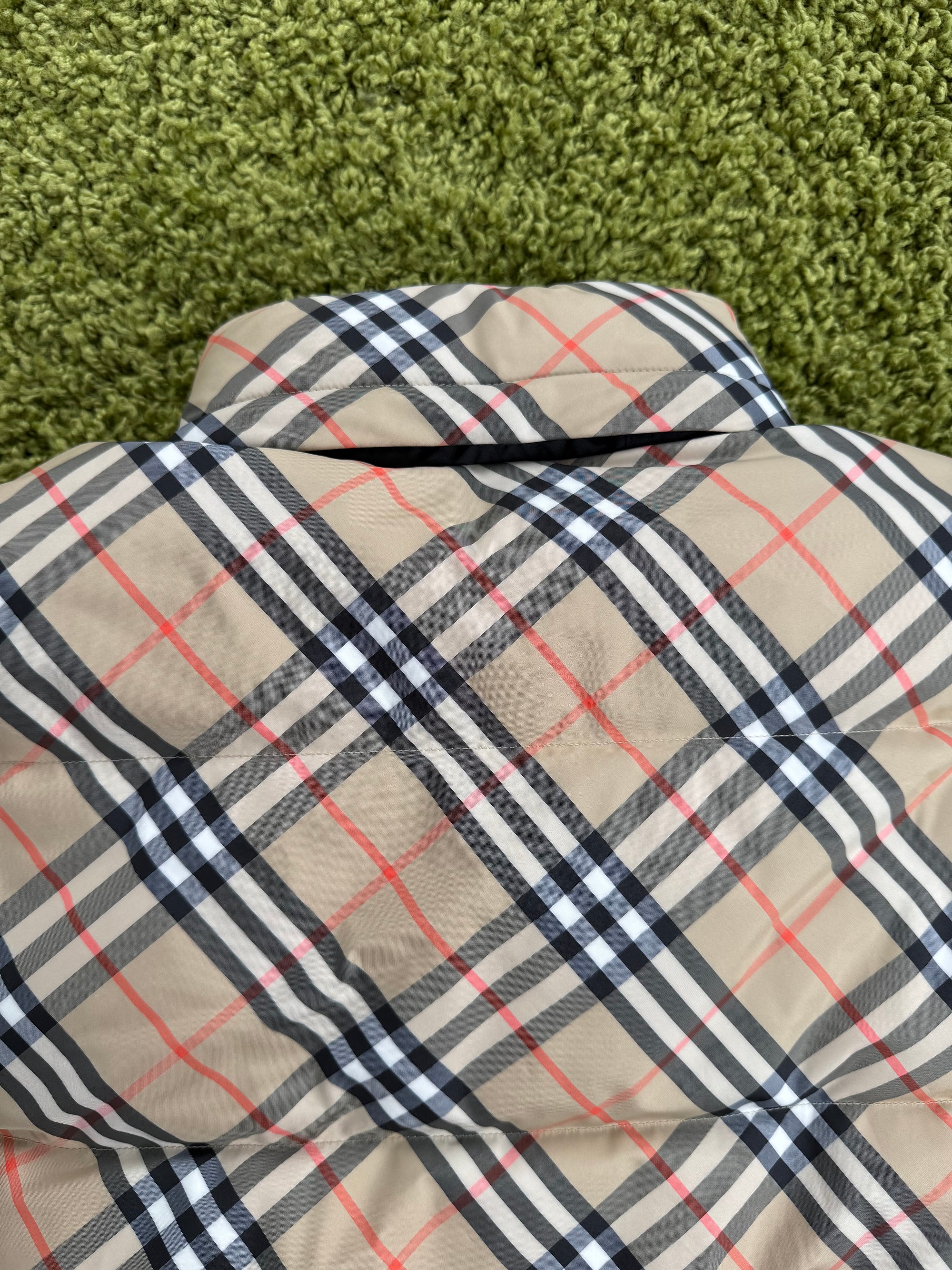 Piumino Ambleside Check Burberry Beige Nero L