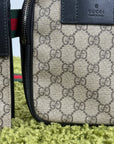 Gucci Double Belt Bag Beige