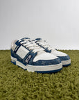 Louis Vuitton Trainer In Denim Blu 7.5
