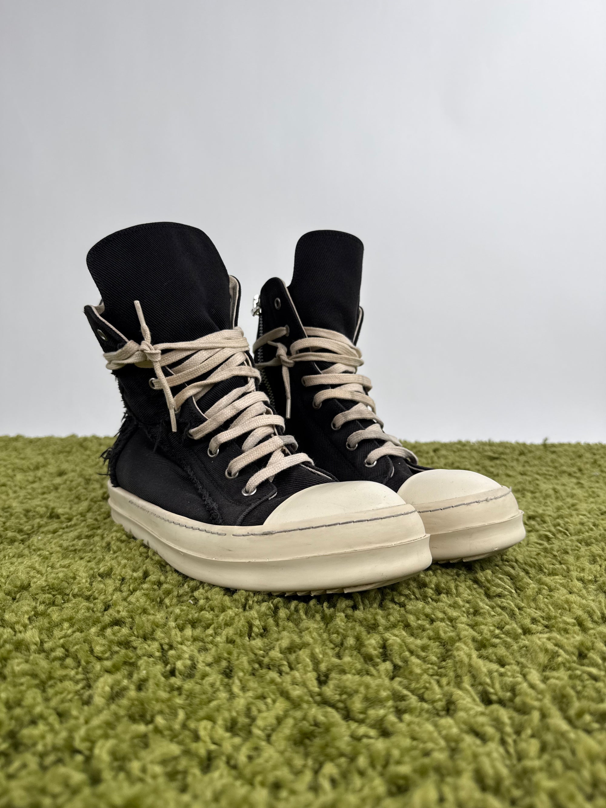 Rick Owens Ramones Distressed Nero 41