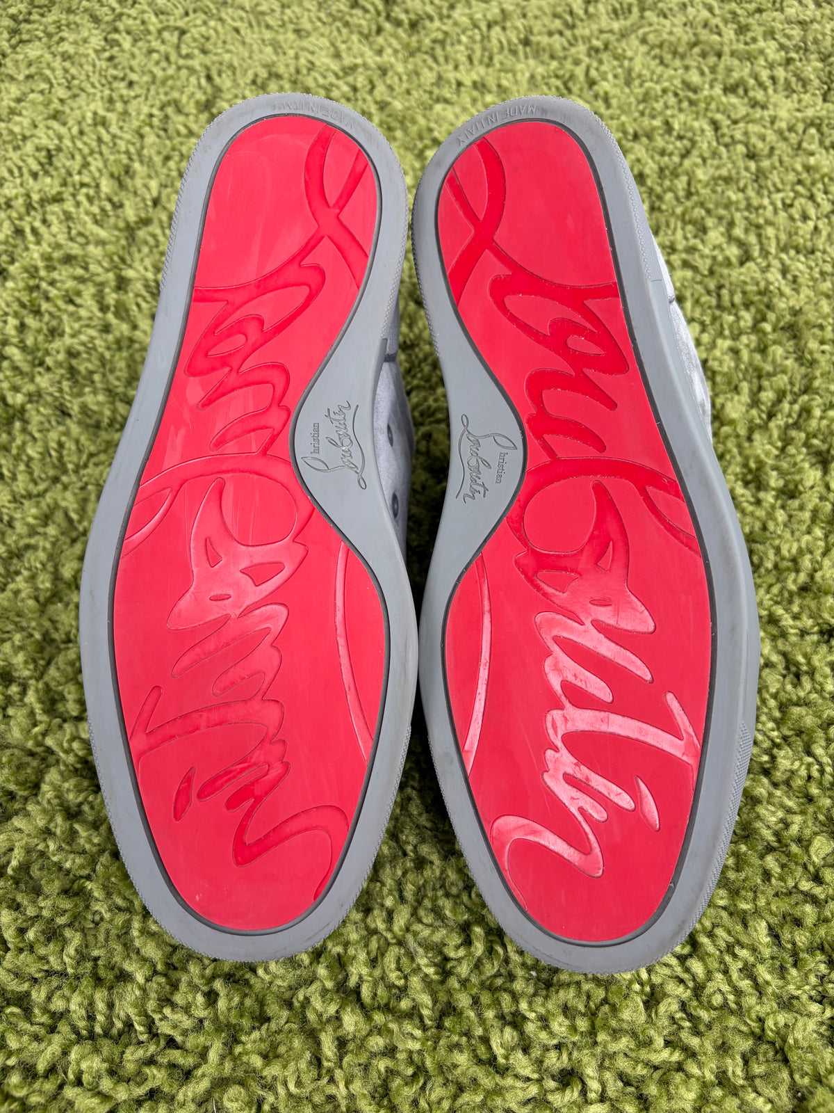 Christian Louboutin low Grigio 40