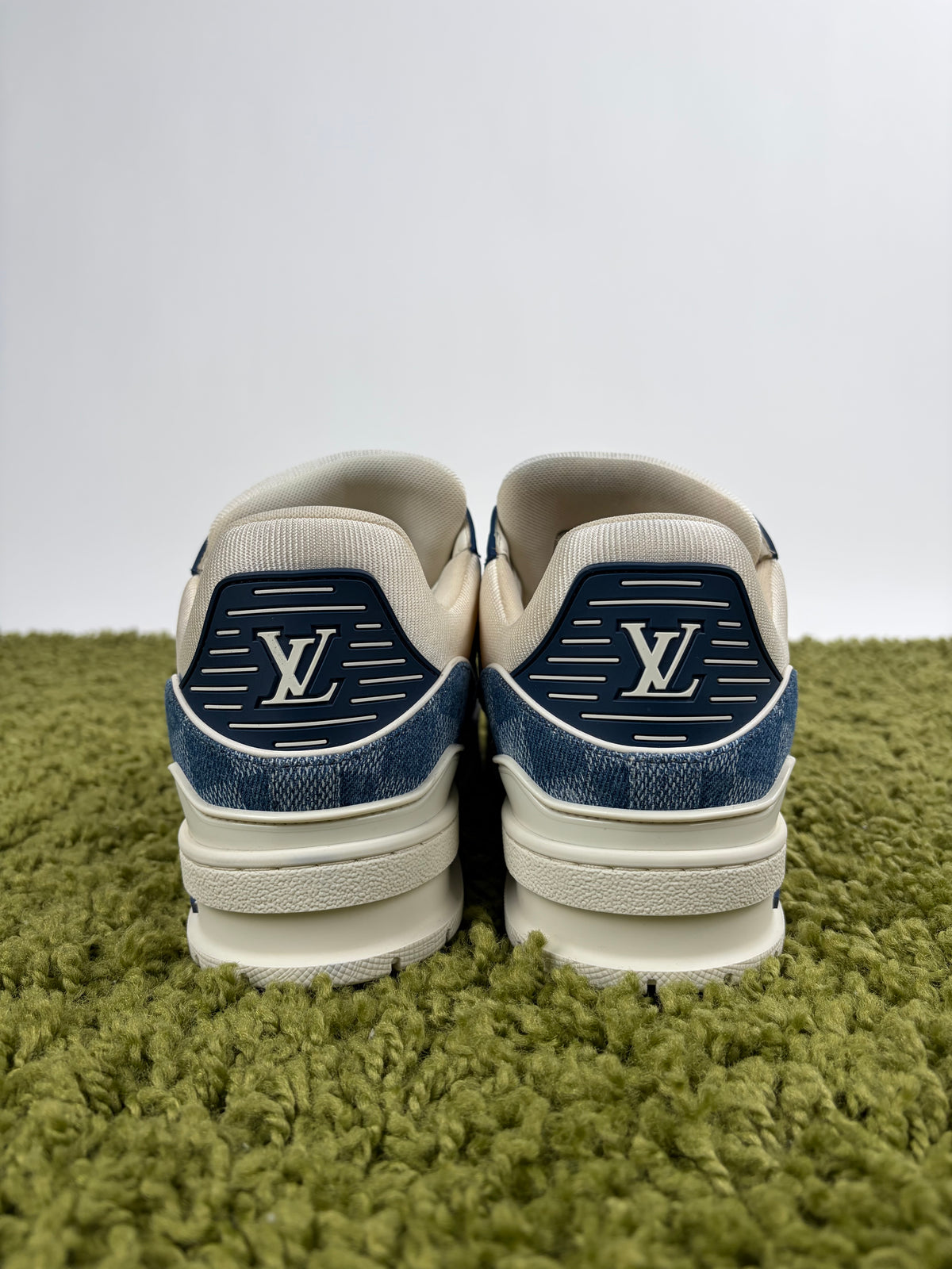 Louis Vuitton Trainer Denim Blu 6.5