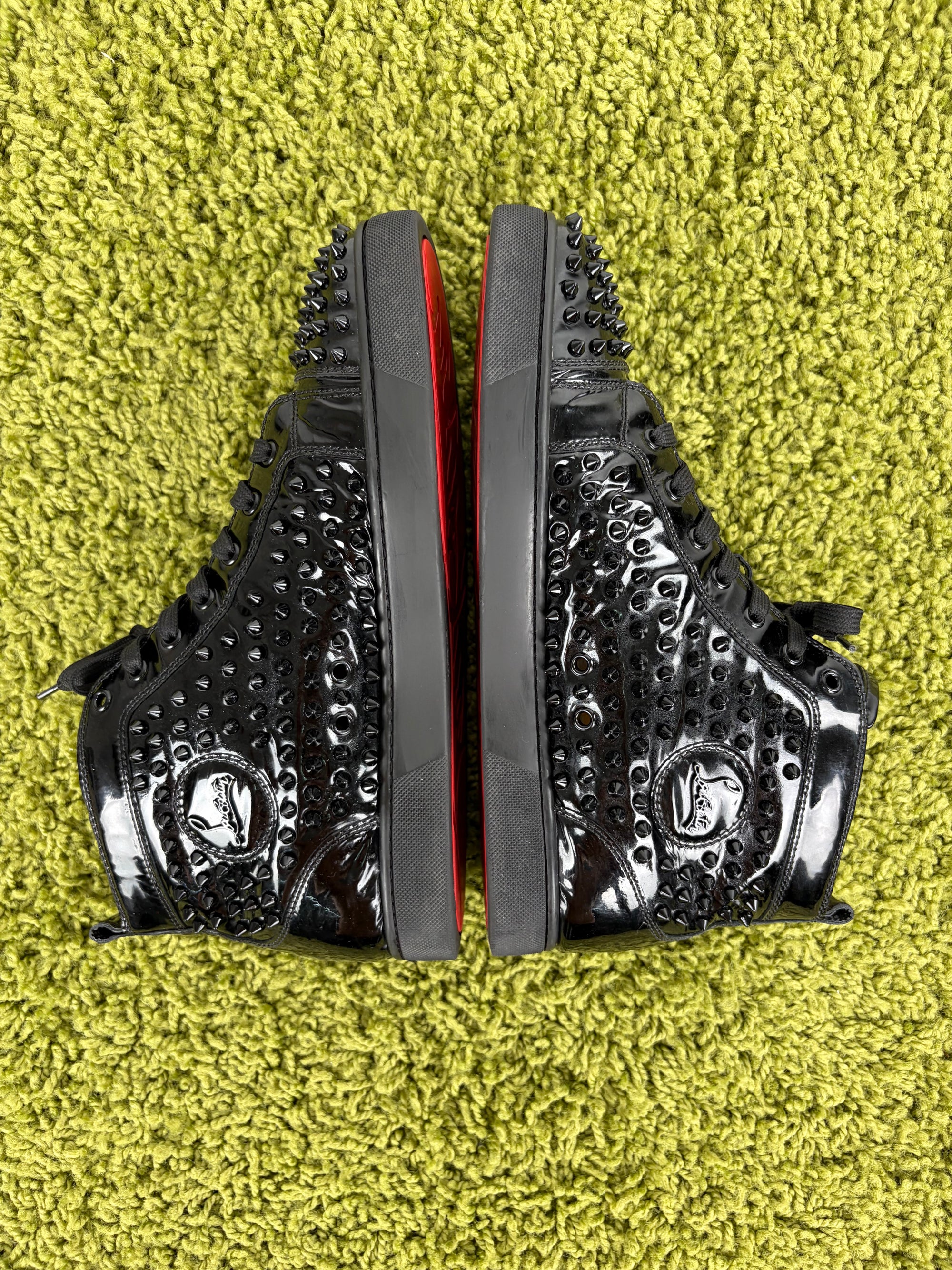 Louboutin alte Size 44.5 nere lucide