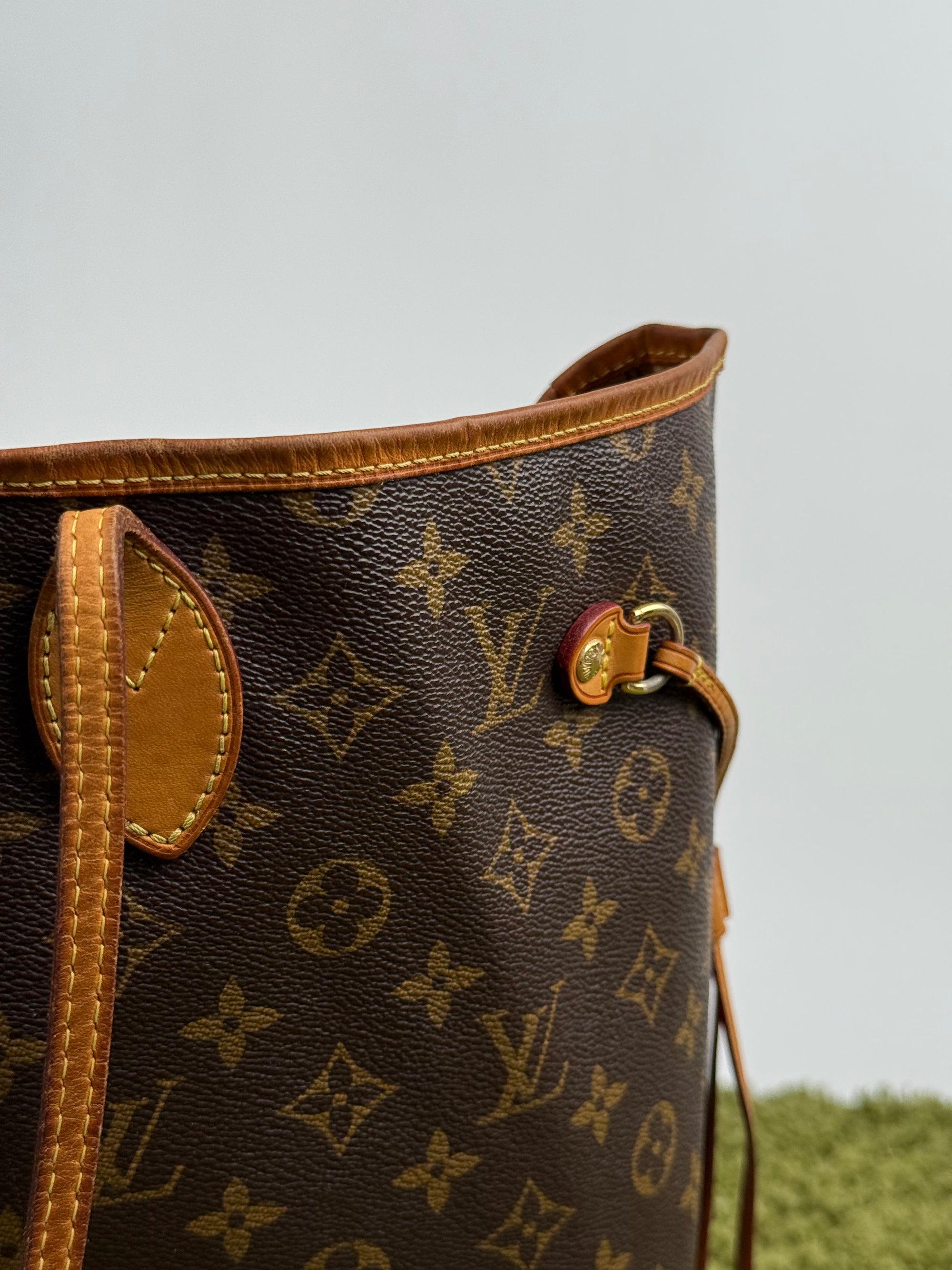 Borsa Neverfull MM monogram Louis Vuitton Marrone