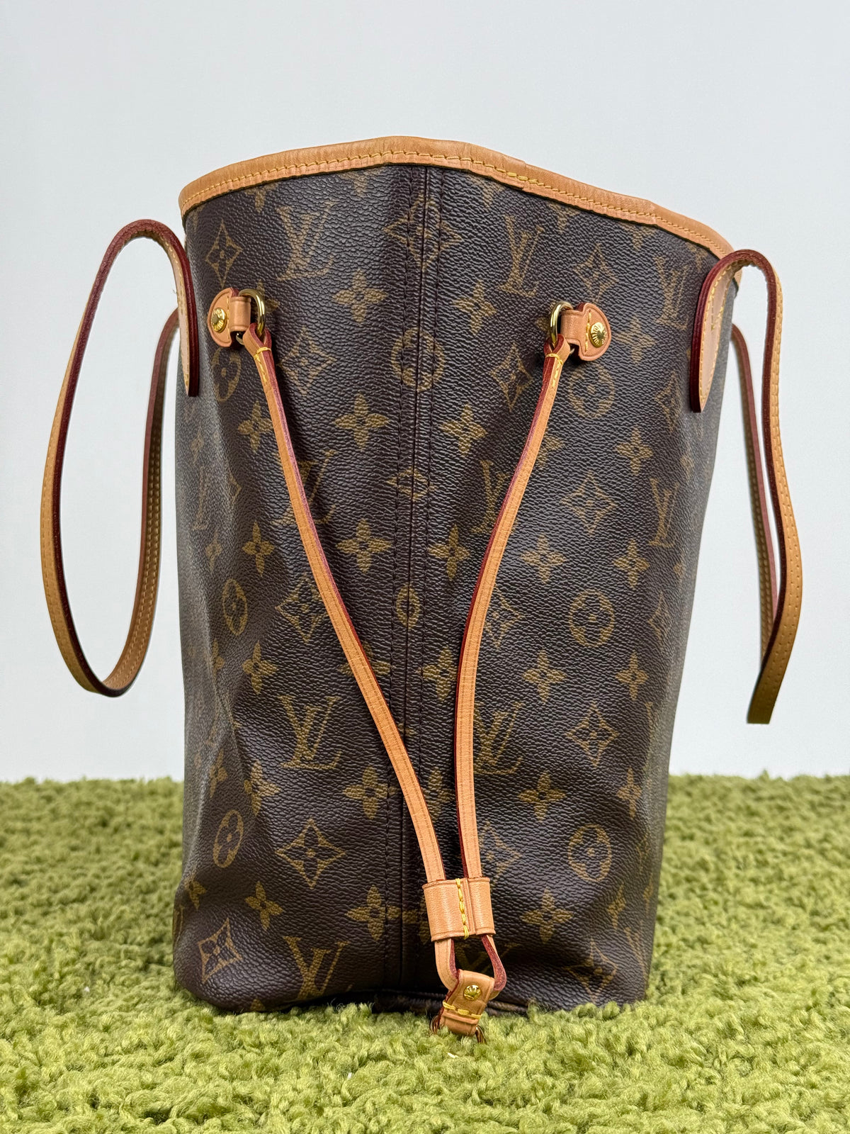 Borsa Neverfull Louis Vuitton MM Marrone