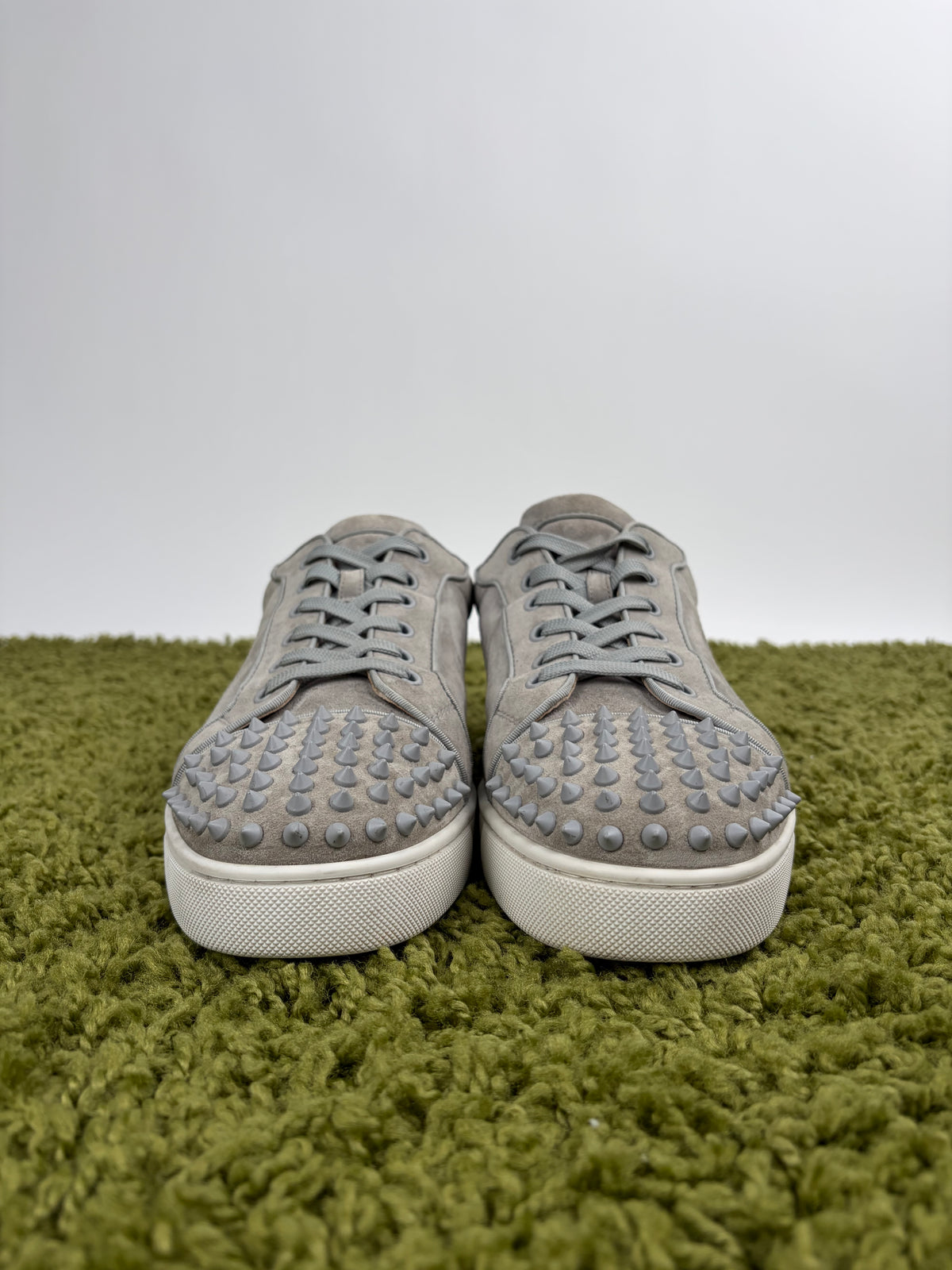 Christian Louboutin Spikes Low Grigia 45