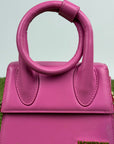 Borsa Jacquemus Le Chiquito Noeud Rosa