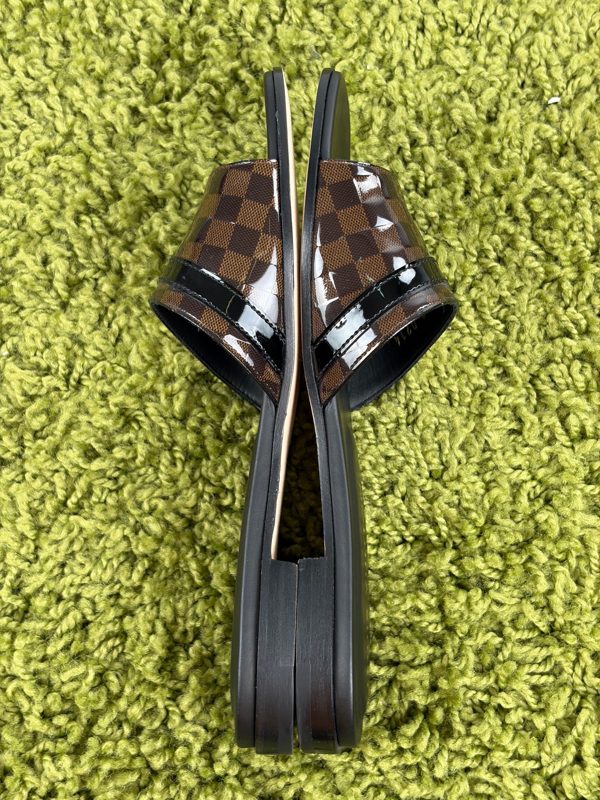 Ciabatte louis vuitton revival leather mules Size 36 nere e marroni