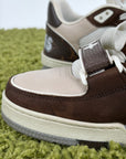 Louis vuitton trainer 6=40 calza 41 marrone bianco e panna