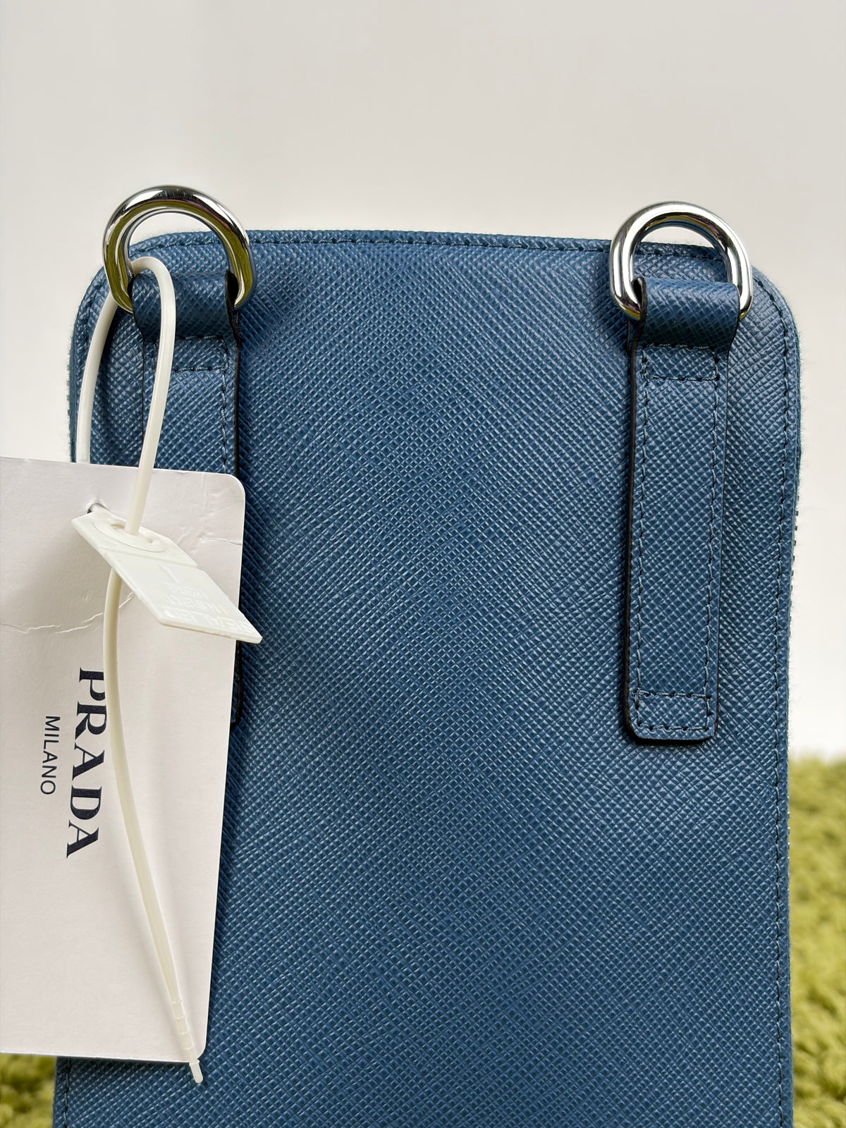 Borsa a tracolla Prada Smartphone Case Blu