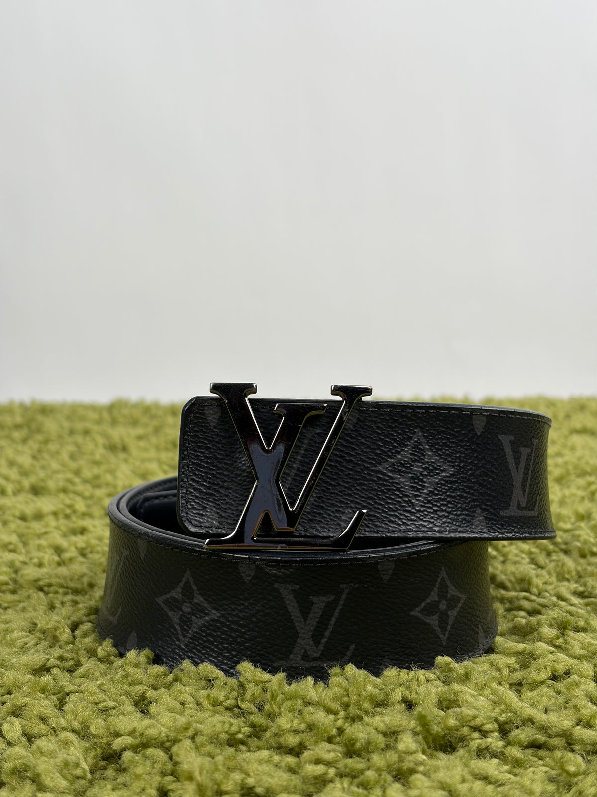 Cintura Louis Vuitton Nero Reversibile 95/38 110cm