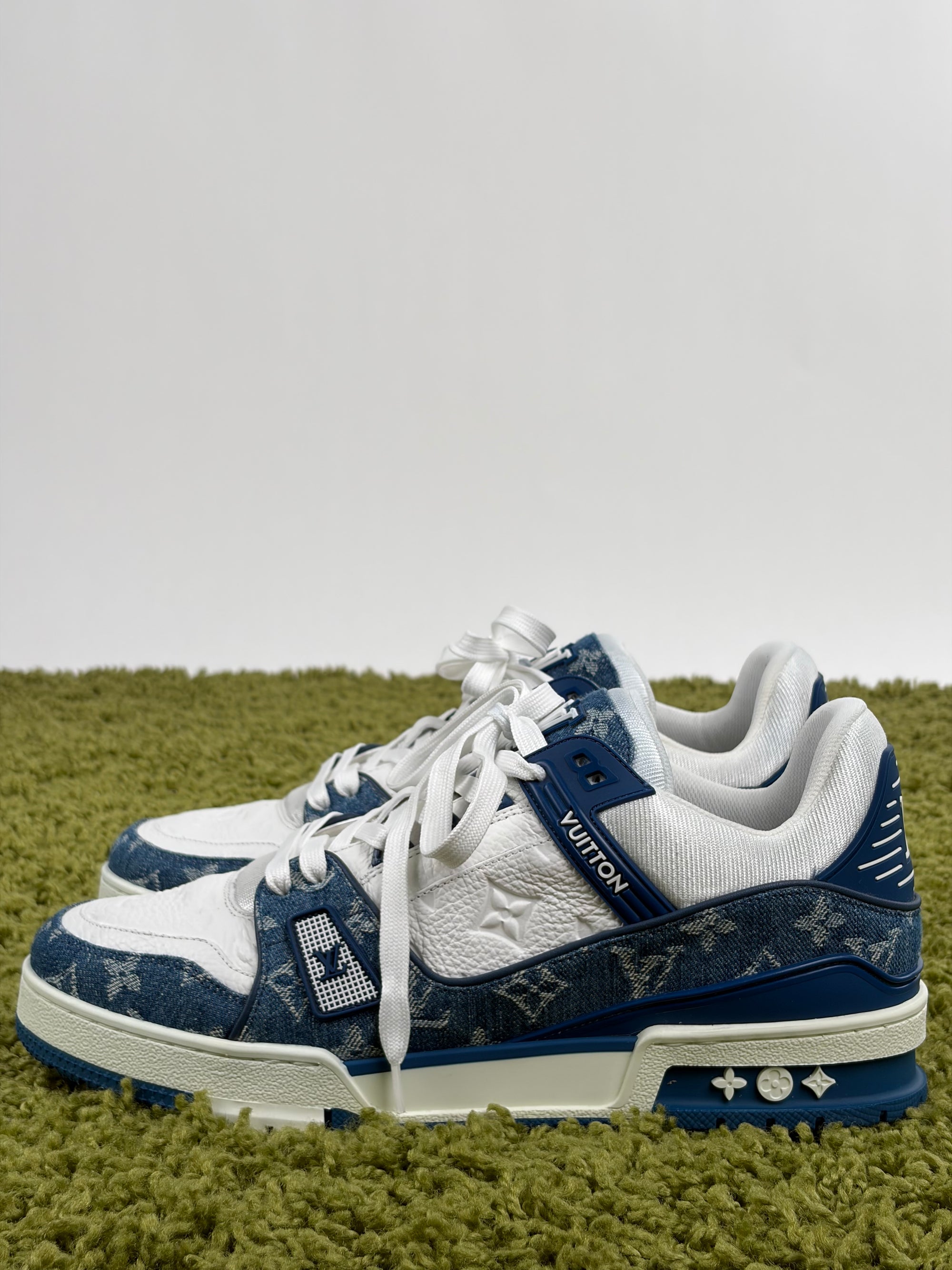 Louis vuitton trainer Size 8=42 calza 43 blu e bianca