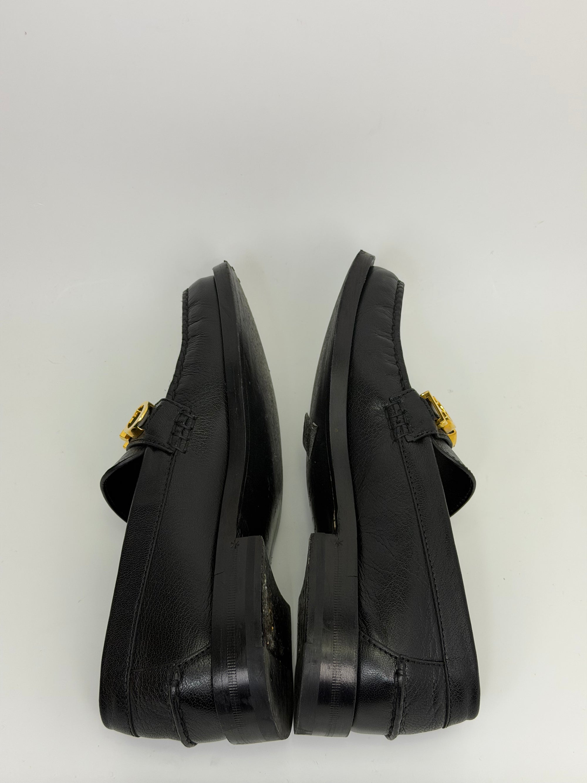 Mocassino Gucci Size 38 nero e oro