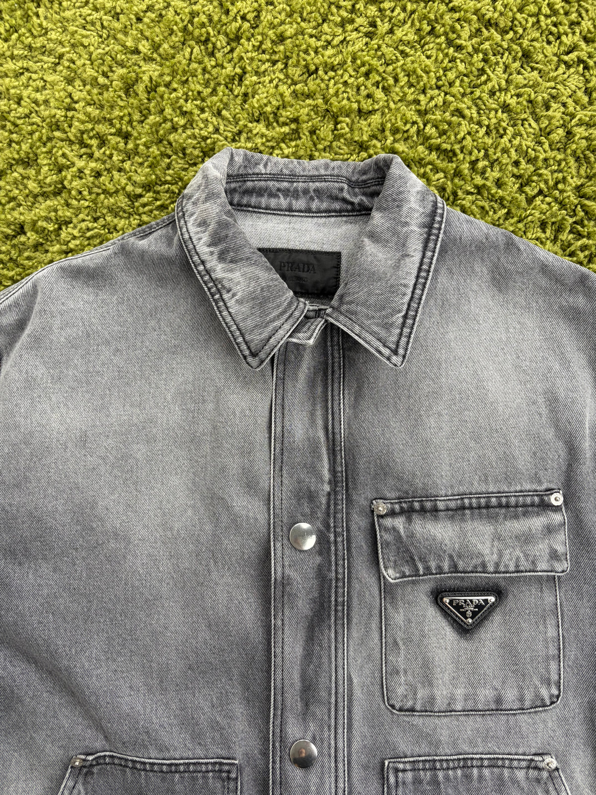Completo Prada In Denim Grigio Giacca XL Jeans 52