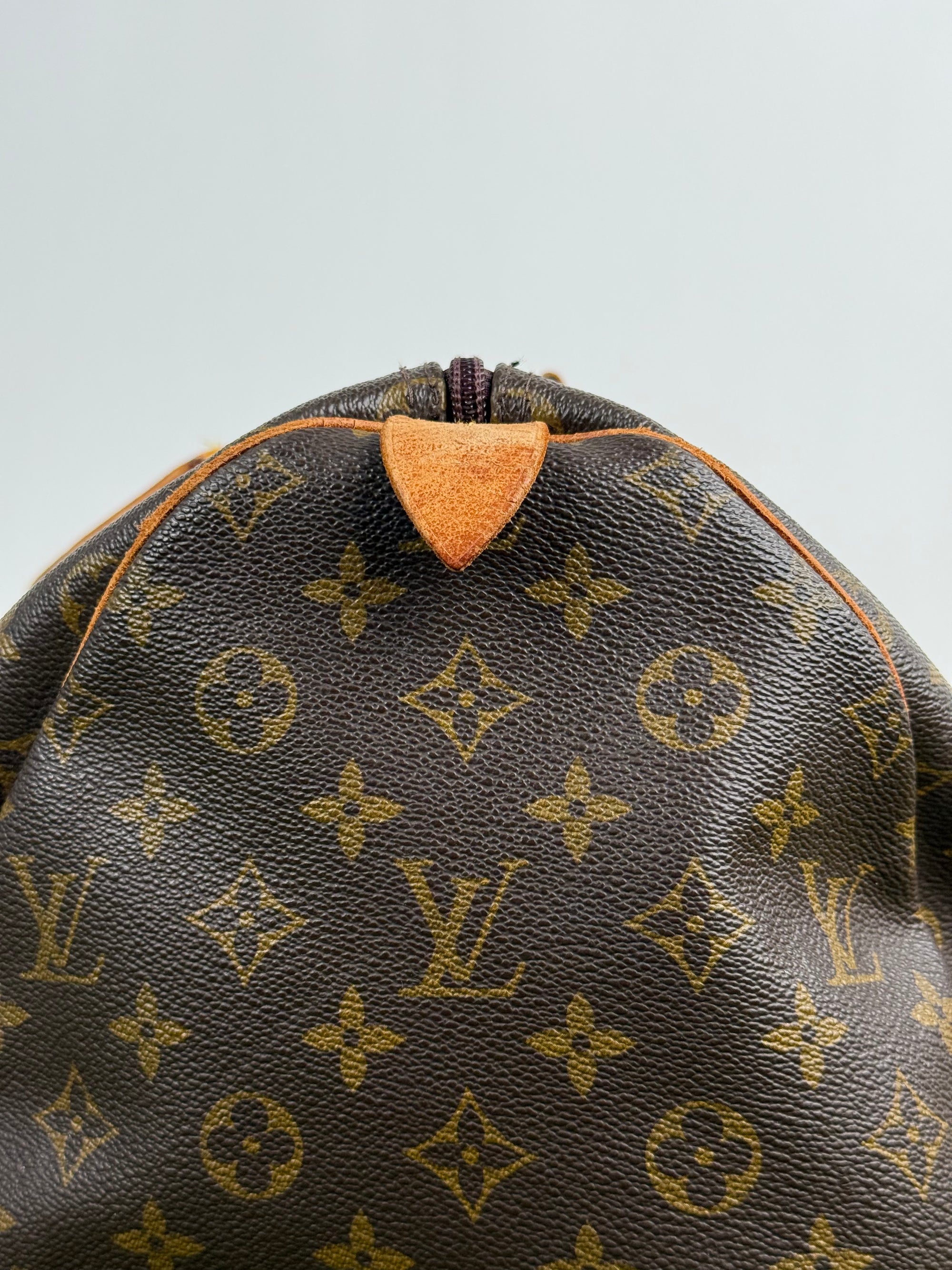 Borsone Keepall Louis Vuitton 55 vintage Marrone