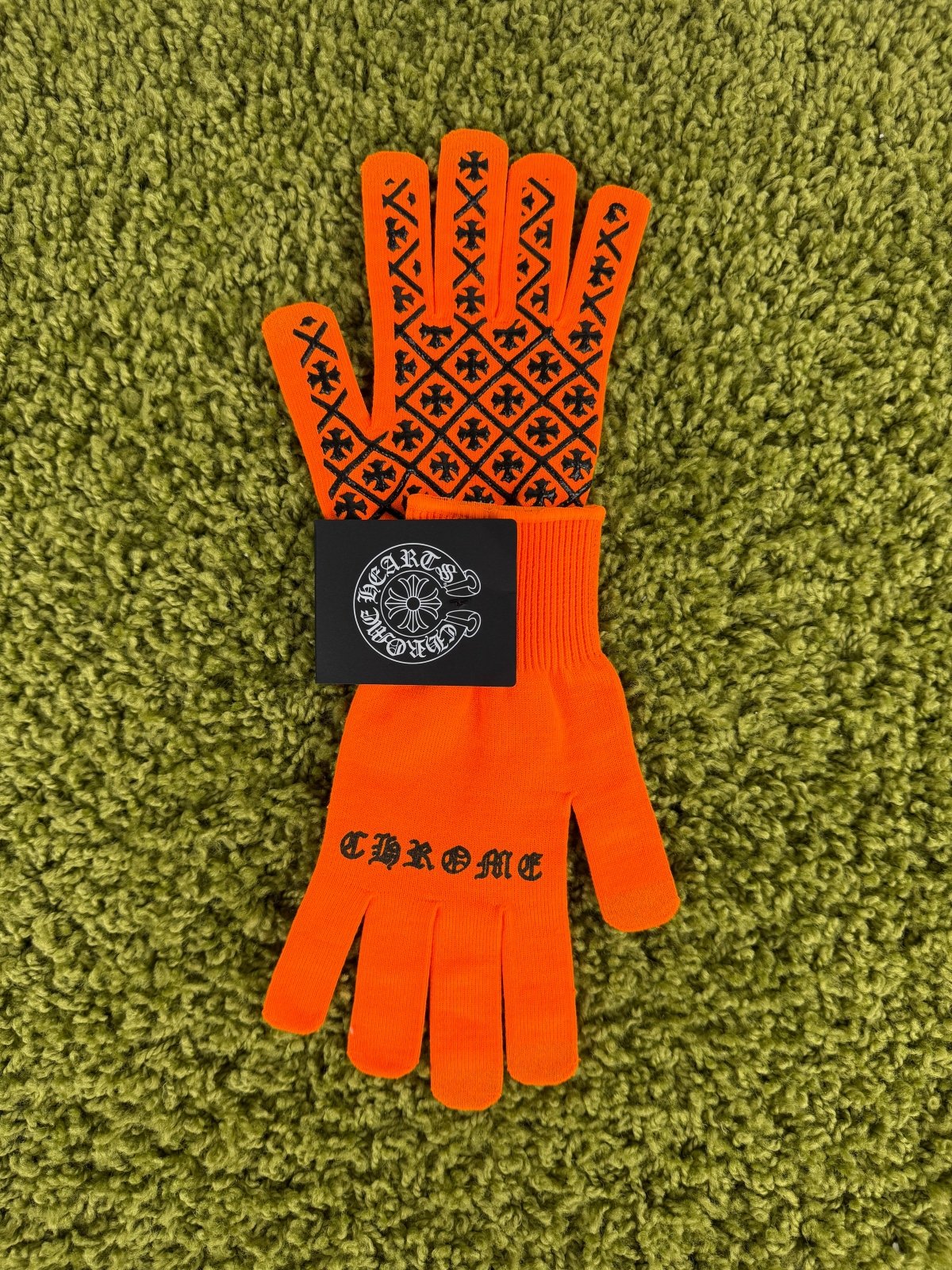 Guanti Chromehearts Arancioni L - Second Hand Di Fiore