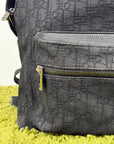 Zaino Ridere Oblique In Jacquard Christian Dior Nero