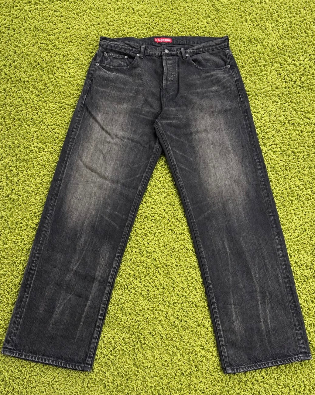 Jeans Distressed Loose Fit Supreme Nero 36