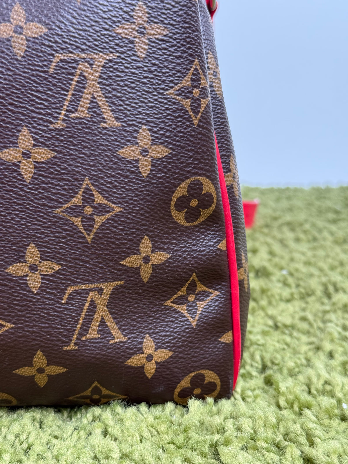 Keepall Bandoulière 45 Louis Vuitton Marrone Rosso